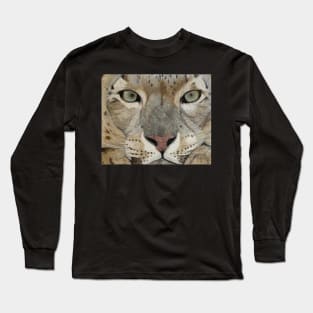 Snow leopard realistic Long Sleeve T-Shirt